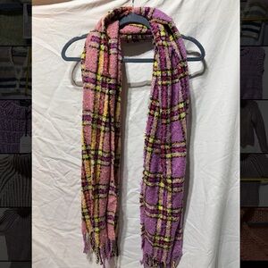 Plaid Pink and Purple Women's Scarf